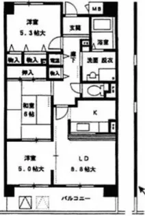 メゾンフロマージュ関目【3階】の間取り