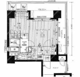 ダイナシティ北浜【9階】の間取り