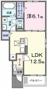 サザンウィンド【1階】の間取り