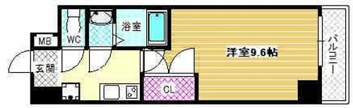 サンエスパシオ美園【4階】の間取り