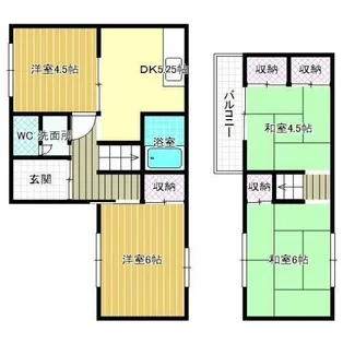 大阪府羽曳野市南恵我之荘6丁目【一戸建】の間取り
