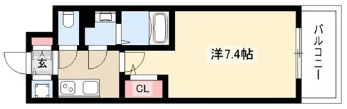エスリード桜山ル・ヴェール【9階】の間取り