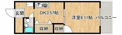 フローレンス小野原【302号室】の間取り