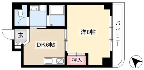 フォンテ名昭【4階】の間取り