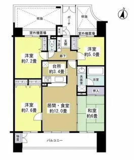 サンリヤン小笹 C棟【3階】の間取り