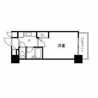 エスリード天神第2【7階】の間取り