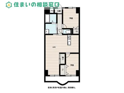 愛知県岡崎市真福寺町字中ノ坂【マンション】の間取り