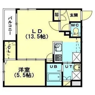 ルヌアージュ東区役所前【2階】の間取り