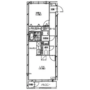 クリスタルリバー七番館【3階】の間取り