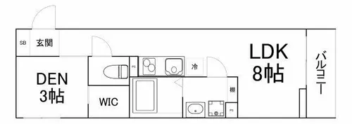 S-MOVE緑橋Ⅱ【1階】の間取り