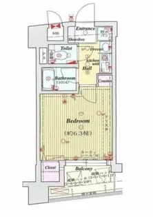 エイペックス大手通【5階】の間取り