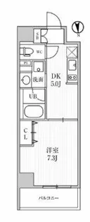 ボヌール梅田【8階】の間取り