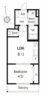 アート都島毛馬【1階】の間取り