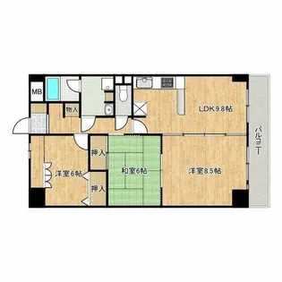 パレプルミエール【1階】の間取り