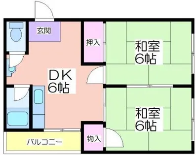 大成マンション【4階】の間取り