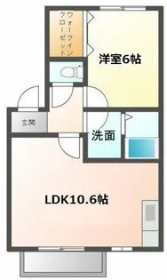 レザンコートB【1階】の間取り