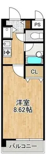 デューク高宮【4階】の間取り