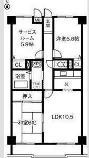 シティ・ライフ山下通【4階】の間取り