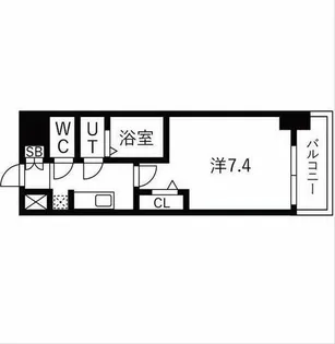 プレサンスジェネ新栄町駅前葵【11階】の間取り