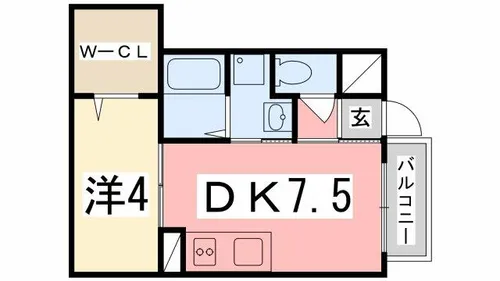 コンフォート双葉Ⅲ【102号室】の間取り