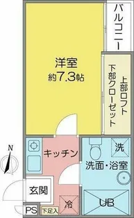 ANDY茶屋が坂【2階】の間取り