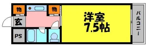 エトールIII【106号室】の間取り