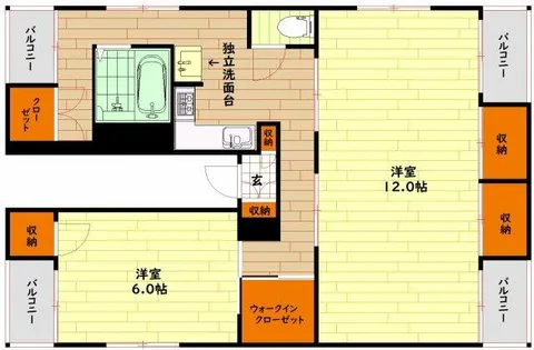 大阪府大阪市旭区大宮3丁目【マンション】の間取り