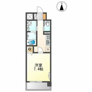 SOLUNA折尾駅前【208号室】の間取り