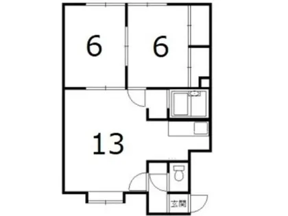 北海道札幌市手稲区手稲本町二条5丁目【アパート】の間取り