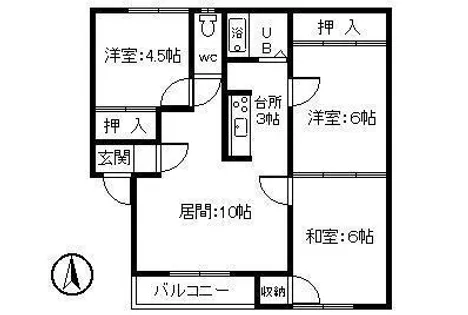田中マンション【105号室】の間取り