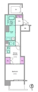 ビエラコート内久宝寺【3階】の間取り