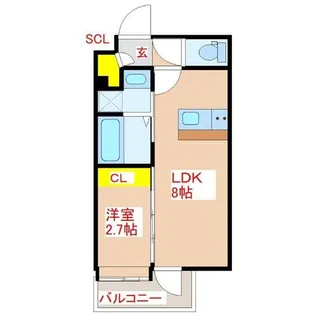 MiRAIal藤崎【1階】の間取り