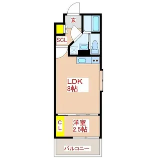 MiRAIal藤崎【2階】の間取り