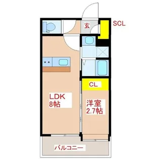 MiRAIal藤崎【2階】の間取り