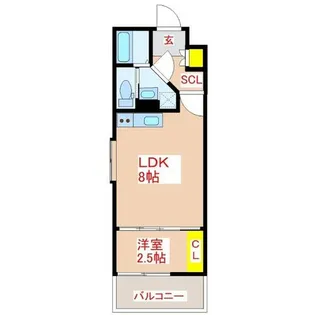 MiRAIal藤崎【5階】の間取り