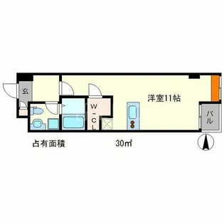 グランスイート鴨川【2階】の間取り