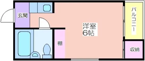 ハイムジャンプール【403号室】の間取り