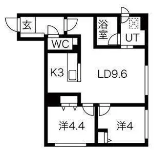 シティレジデンス啓明【2階】の間取り