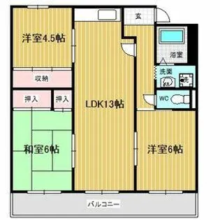 コーポ青山Ⅰ【205号室】の間取り