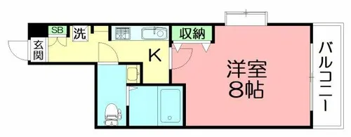 第21川崎ビル【5階】の間取り
