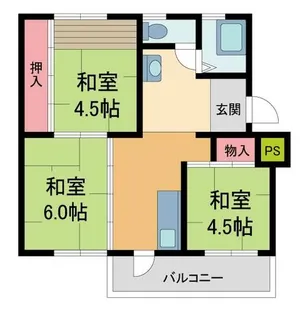 宝梅園7号棟【1階】の間取り