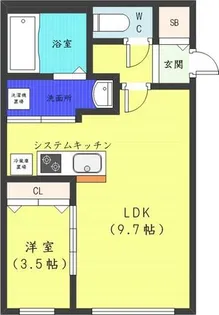 ウェルステージ宮の沢【2階】の間取り
