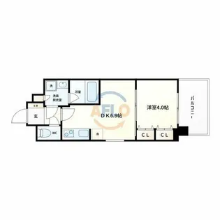 スプランディッド放出【2階】の間取り