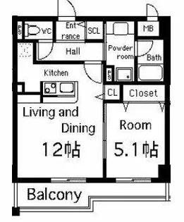 クロシェット関目【1階】の間取り