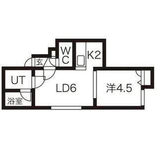 ノースウィル825【202号室】の間取り