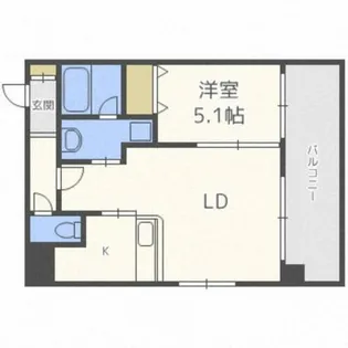 ロックヒルズ札幌【2階】の間取り