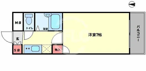 メゾンコウエイ【5階】の間取り