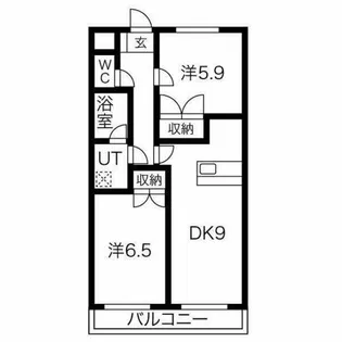 グローリアス竜美ヶ丘【1階】の間取り