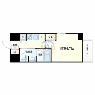 アドバンス新大阪Ⅵビオラ【3階】の間取り