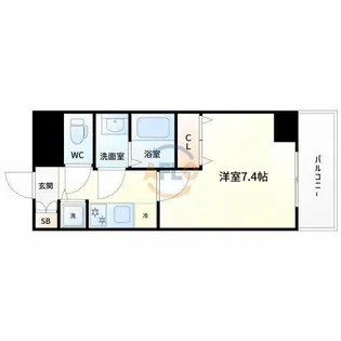 アドバンス新大阪Ⅵビオラ【2階】の間取り
